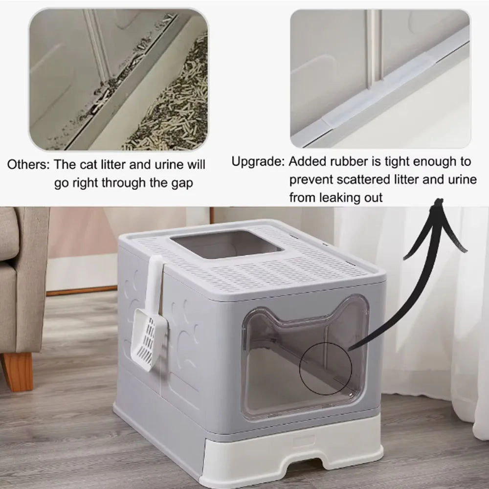 T&G Foldable Cat Litter Box