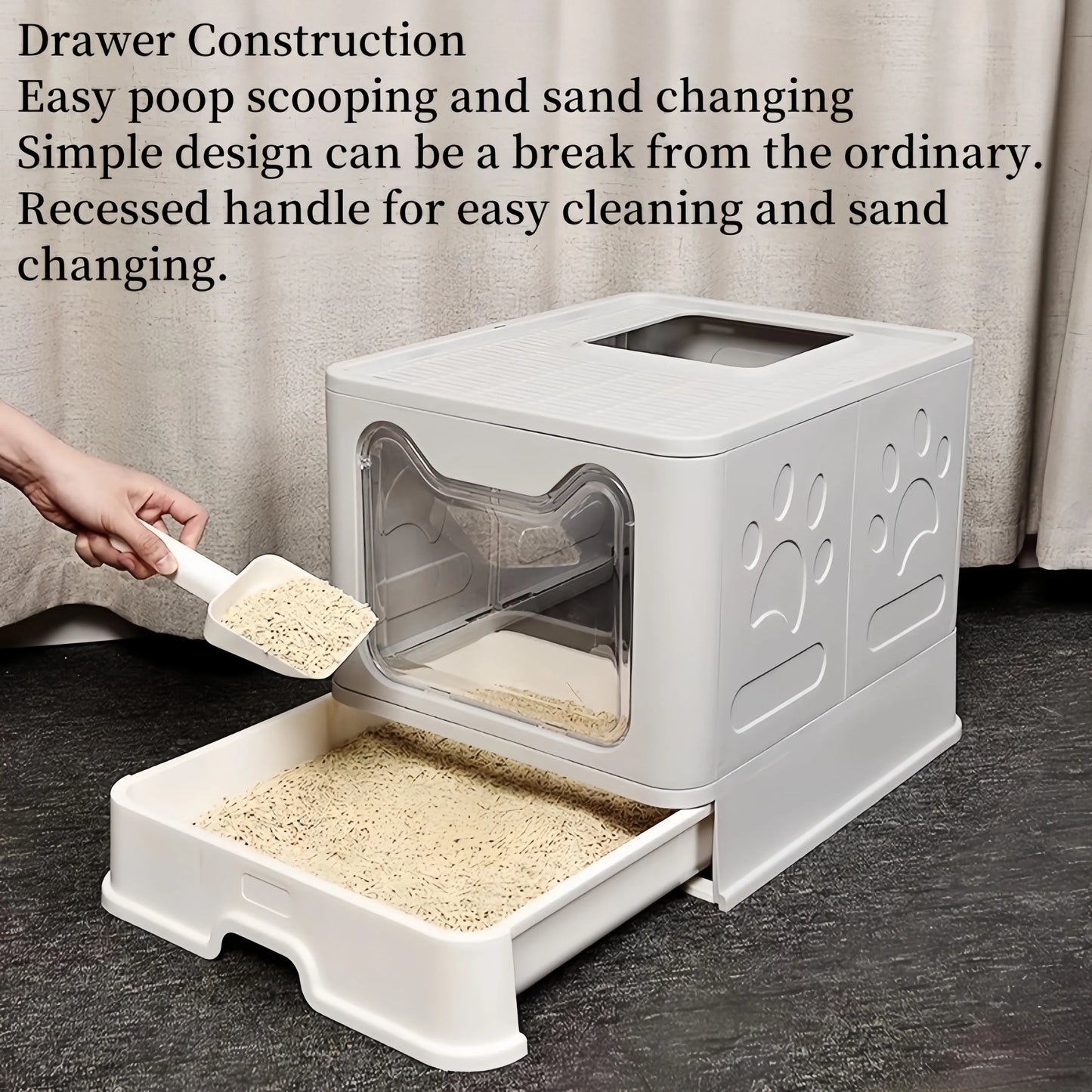 T&G Foldable Cat Litter Box