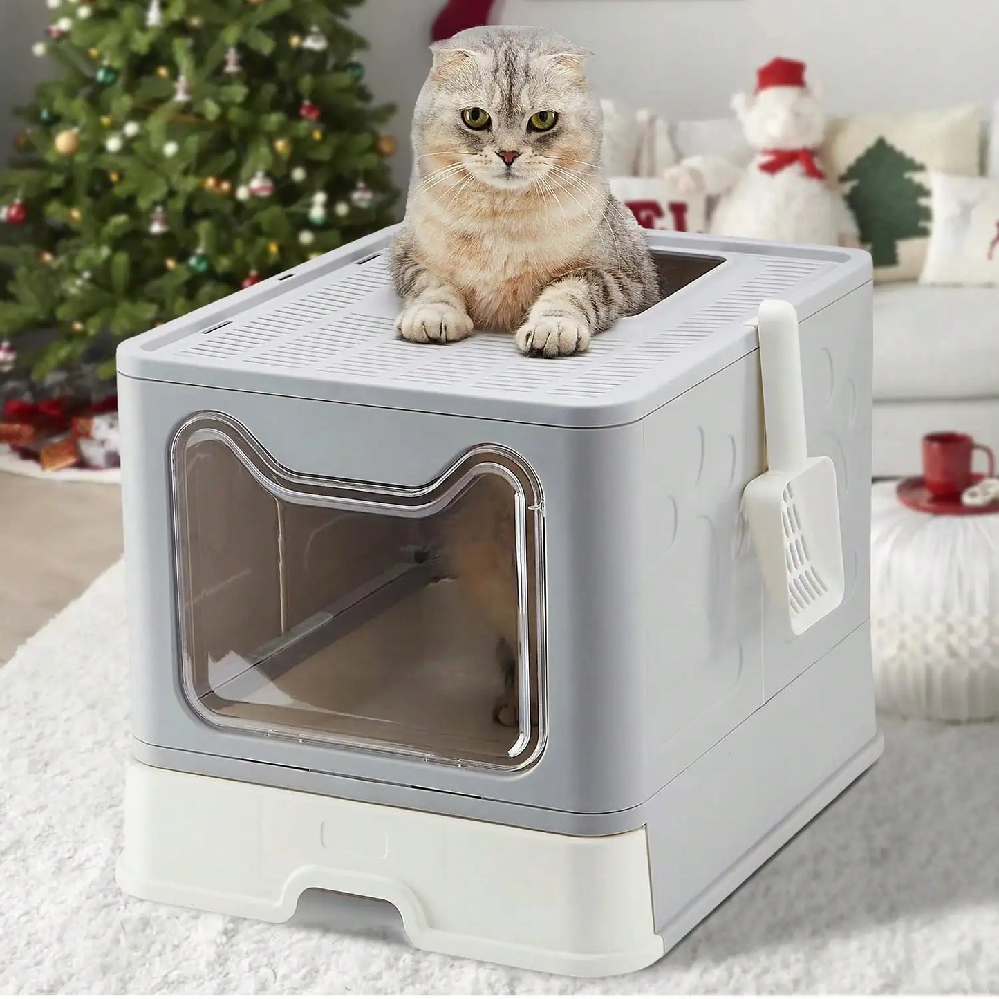 T&G Foldable Cat Litter Box