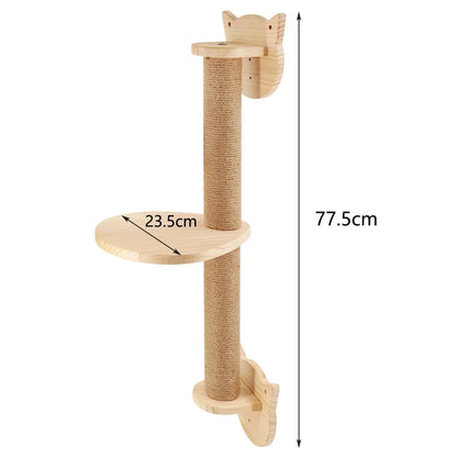 T&G Wall-Mounted Cat Scratching & Climbing Furniture