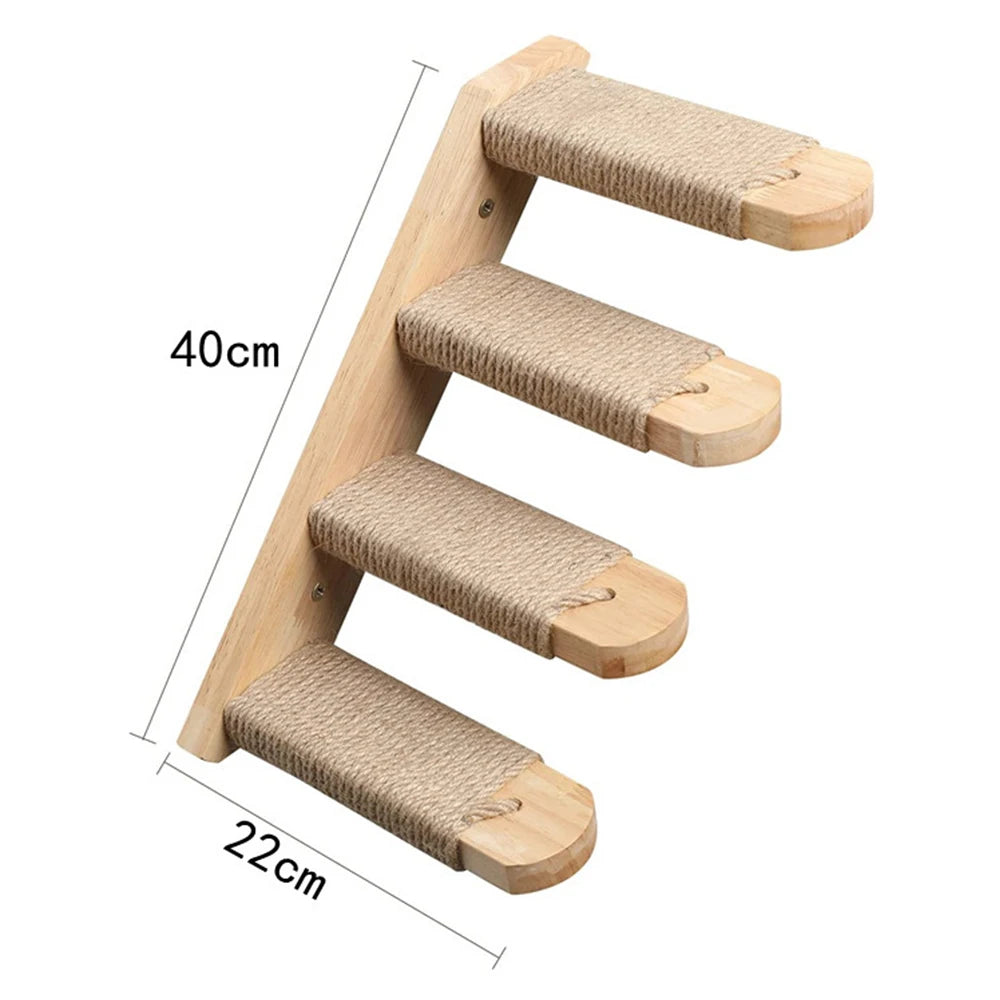 T&G Wall-Mounted Cat Scratching & Climbing Furniture