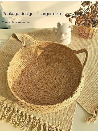 T&G - Hand-Woven Rattan Cat Nest