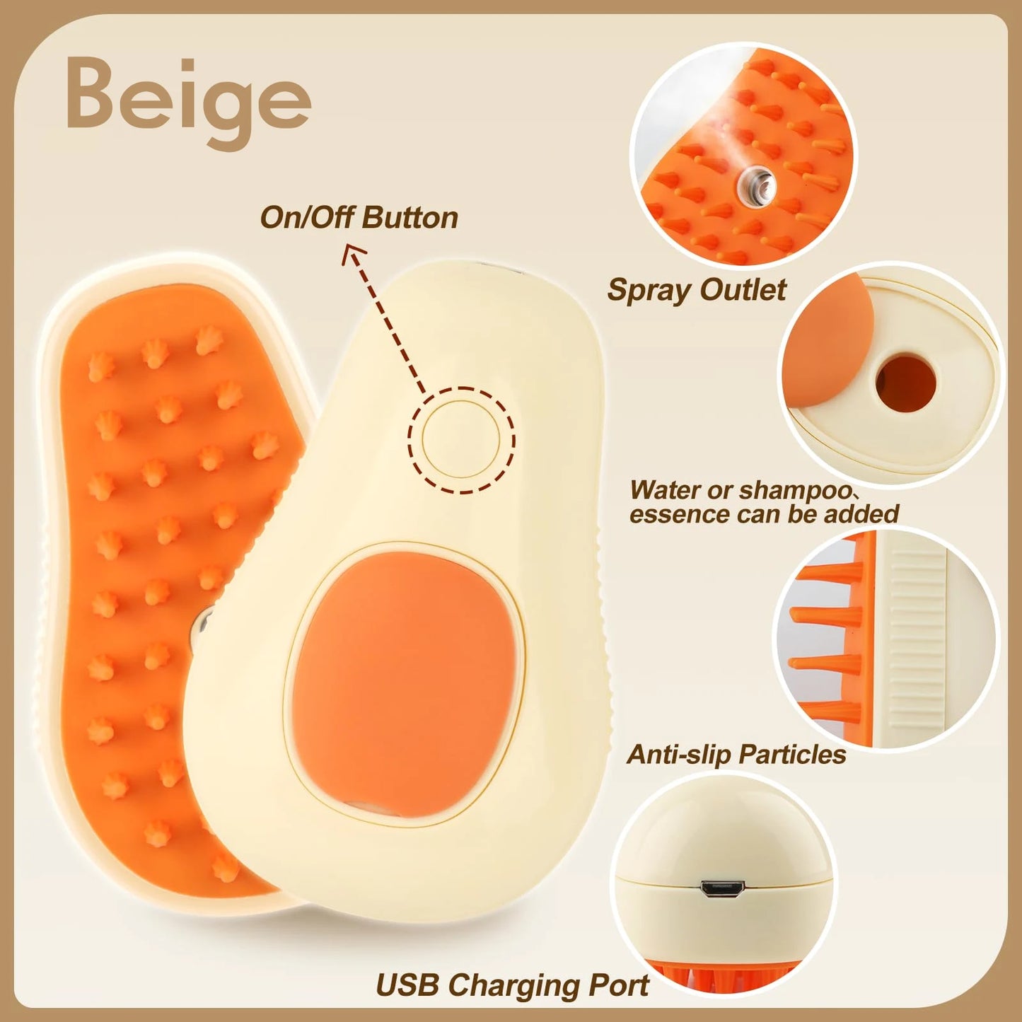 T&G - 3-in-1 Electric Pet Brush