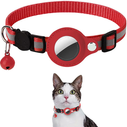 T&G - AirTag-Ready Reflective Collar with AirTag Case & Bell!