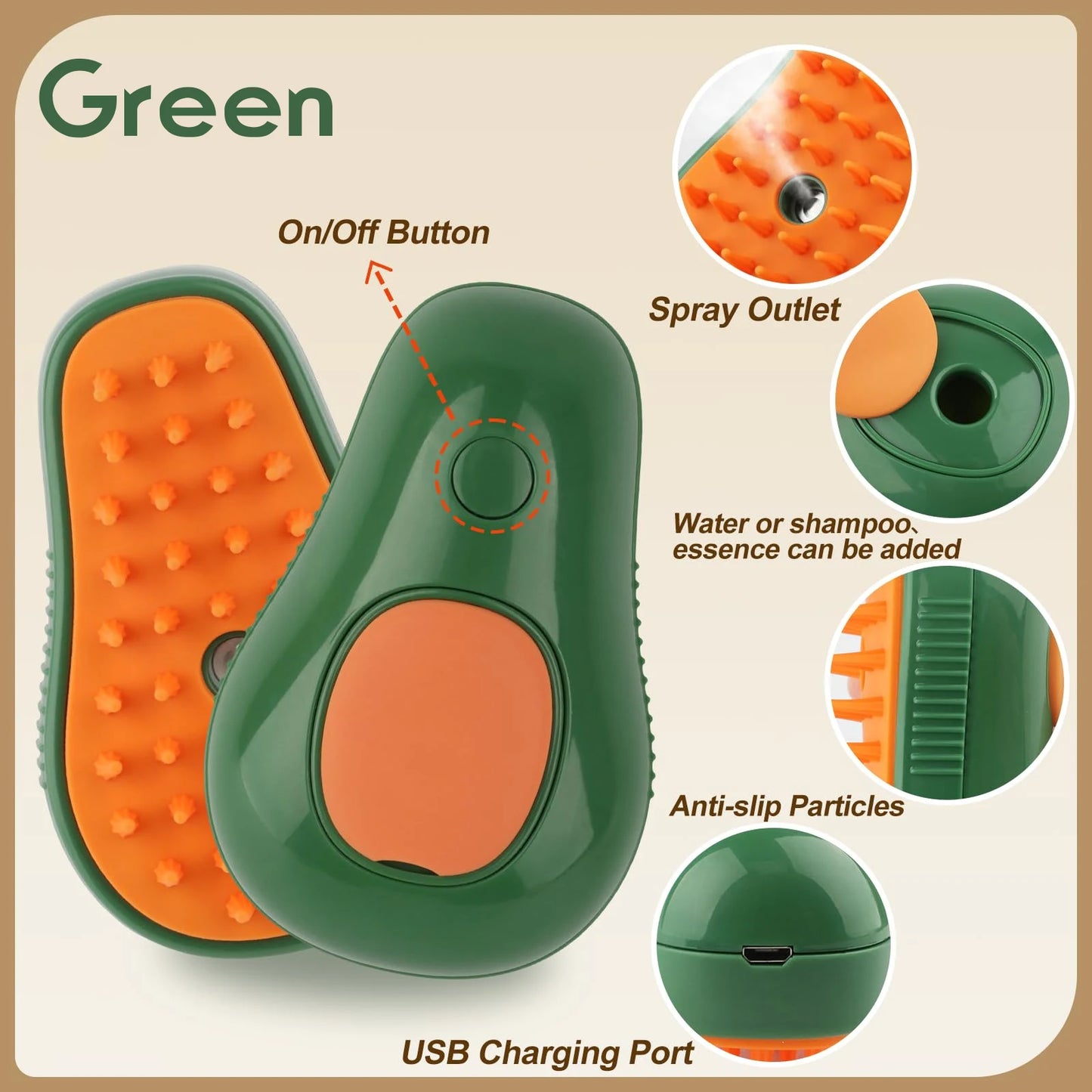 T&G - 3-in-1 Electric Pet Brush