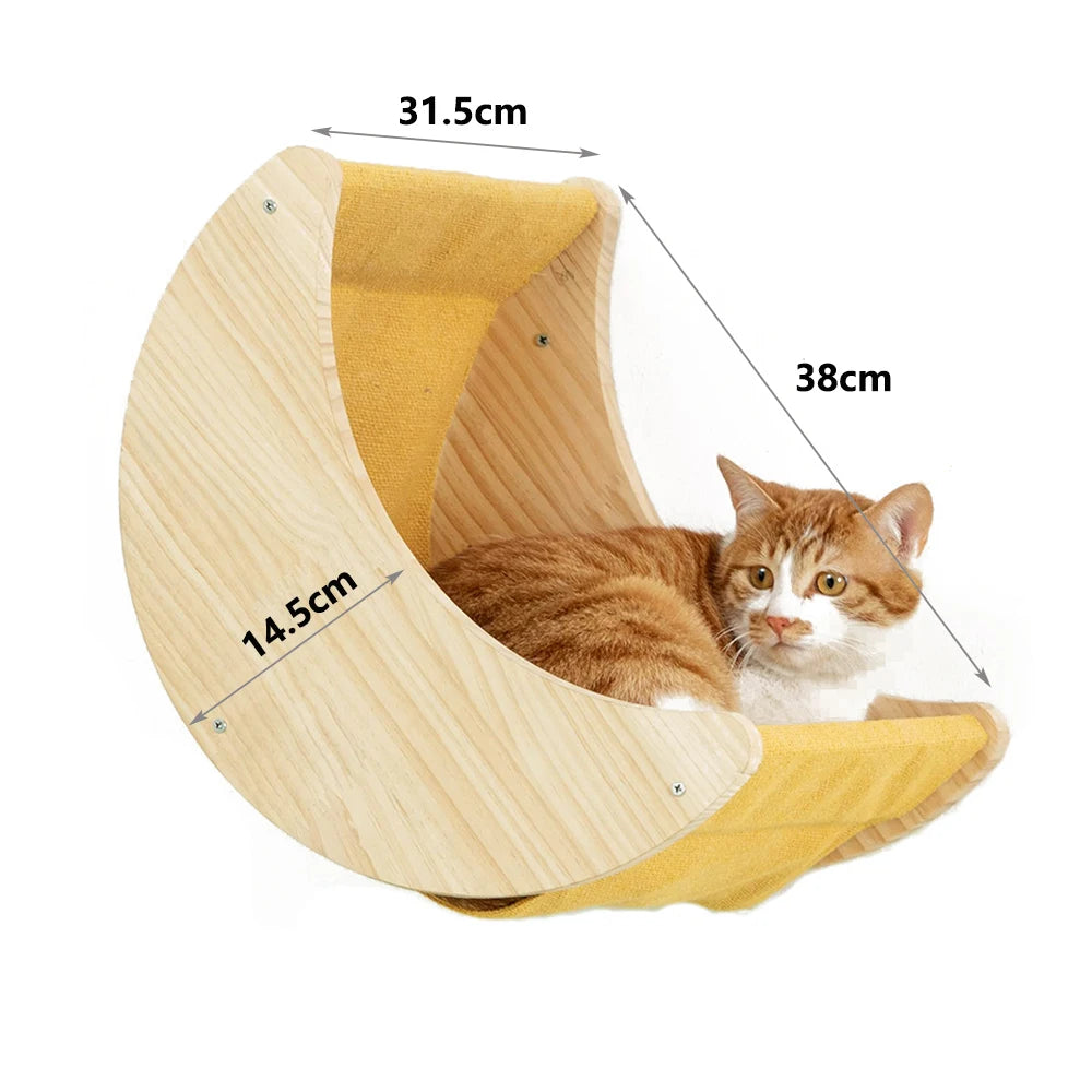 T&G Wall-Mounted Cat Scratching & Climbing Furniture