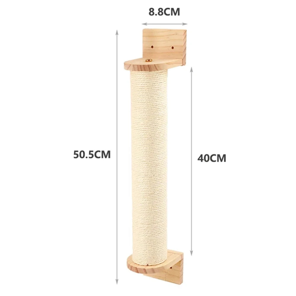 T&G Wall-Mounted Cat Scratching & Climbing Furniture