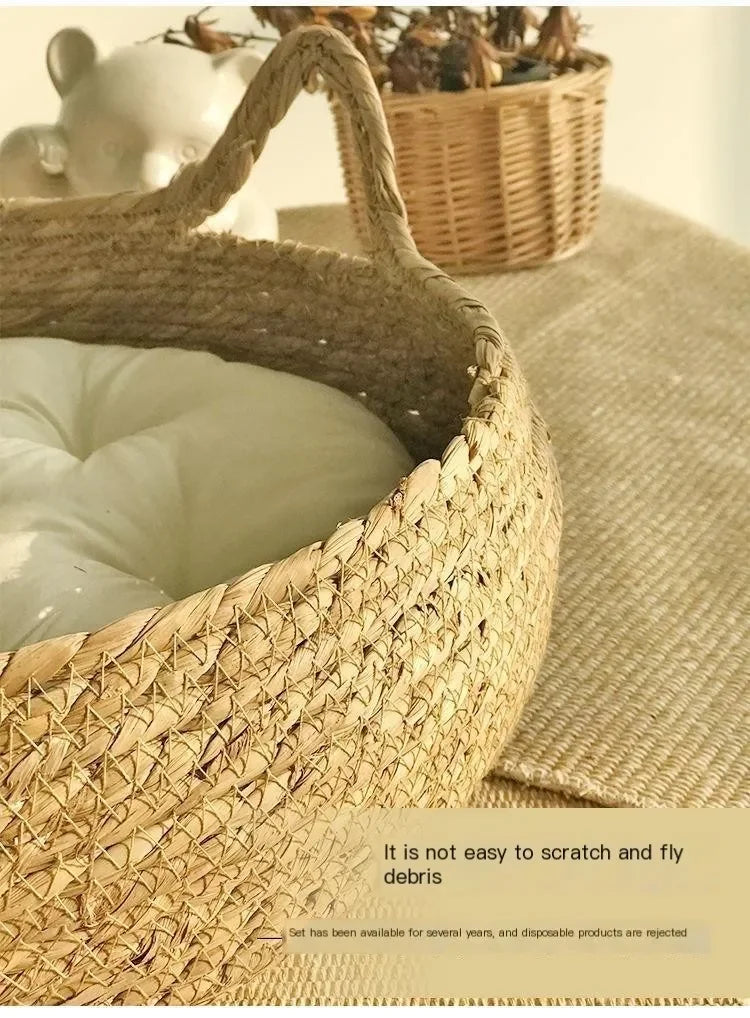 T&G - Hand-Woven Rattan Cat Nest
