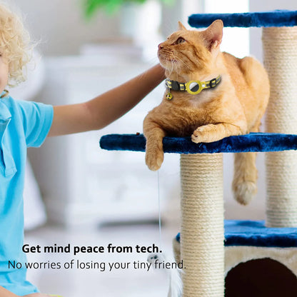 T&G - AirTag-Ready Reflective Collar with AirTag Case & Bell!