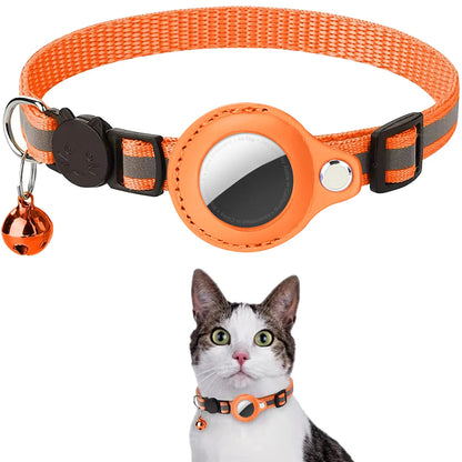 T&G - AirTag-Ready Reflective Collar with AirTag Case & Bell!