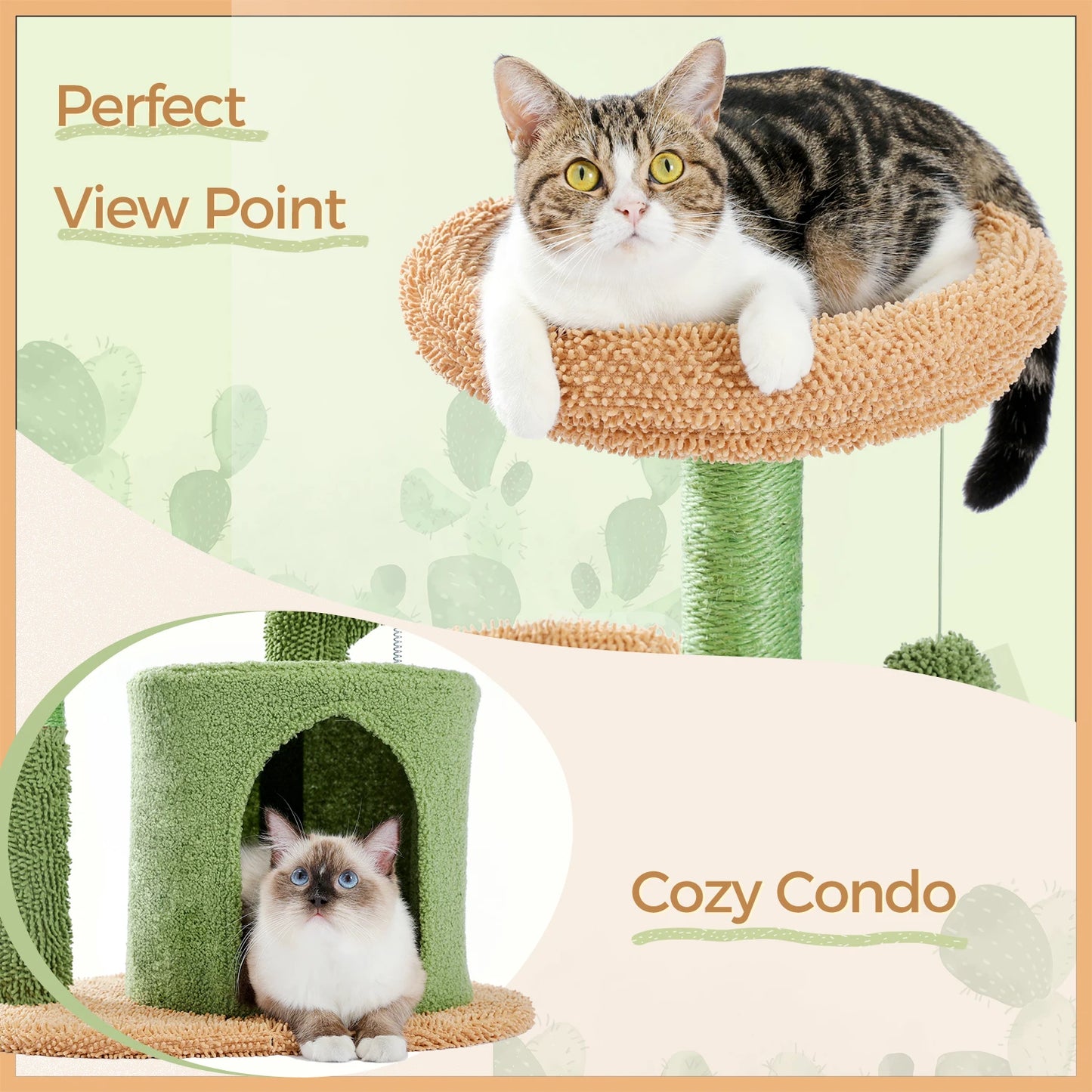 T&G - Cactus Cat Scratching Post Tower