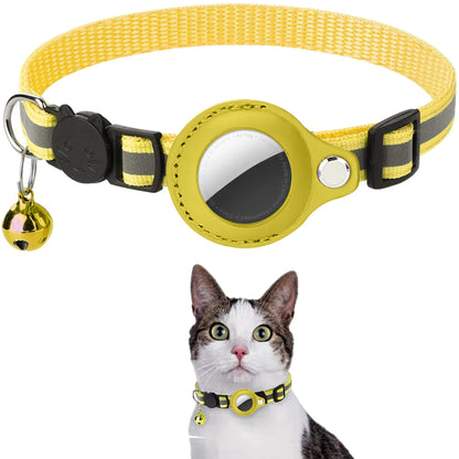 T&G - AirTag-Ready Reflective Collar with AirTag Case & Bell!