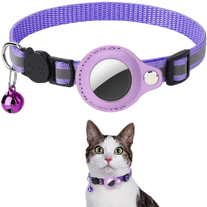 T&G - AirTag-Ready Reflective Collar with AirTag Case & Bell!
